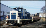 Haba 6 der Hafenbahn Osnabrück am 21.3.1998 im Osnabrücker Hafen.