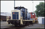 Betriebspause für Haba 6 und dahinter Haba 7 am 1.6.1998 im Hafen Osnabrück.