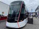 Frontpartie Hyundai Rotem Straßenbahn am 22.