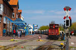 Alltagsbetrieb im Inselbahnhof Borkum. 6.5.23