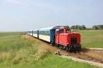 FAUR 399 106-4 war am 25.07.2013 mit einen Zwischenzug vom Westanleger zum Bahnhof unterwegs.