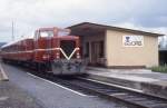 Lok VL 12 der Gelnhäusener Kreisbahn im Bahnhof Bad Orb am 18.7.1987 