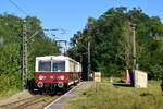 Abfahrt. 279 003 und 279 004 fahren in Müncheberg aus in Richtung Buckow.

Müncheberg 22.09.2024