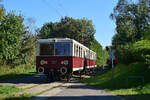 Nachschuss auf 279 003 und 279 004 beim überqueren des Bahnübergangs Waldsieversdorfer Weg bei Müncheberg.

Müncheberg 22.09.2024