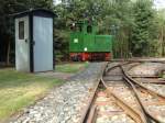 Deutschlands hchstgelegene Feldbahn an der Bergstation der Oberweibacher Berg-und Schwarzatalbahn.