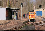 Am Osterwochenende wurden auf der Parkeisenbahn  Peißnitzexpress  Halle (Saale) Osterfahrten angeboten.