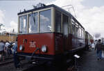 Der frühere PT 1 der Schleizer Kleinbahn, nach der Übernahme der Strecke durch die DR als ET 188 511 eingereiht, aufgenommen am 30.04.2000 im Bw.