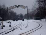 der  Betriebshof  in Weiwasser , ganz winterlich