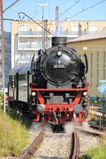 41 018 der Dampflokgesellschaft München am LOKtoberfest am 01.10.2023 im Bahnpark Augsburg