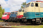 110 459-5, E10 348, 112 268-8 und 110 300-1 am 20.05.2023 im DB Museum Koblenz 