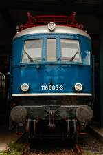 118 003-3 im DB Museum Koblenz, September 2024.