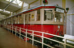 Der Museums-ET 275 747  Stadtbahner  am 10.04.1985 im Verkehrs-Museum Nürnberg.