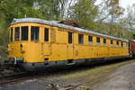 Der Tunnelmesswagen 712 001-7 im Eisenbahnmuseum Bochum-Dahlhausen. (April 2018)