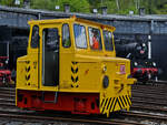 Dieses 1973 bei der VEB Lokomotivbau Elektrotechnische Werke „Hans Beimler“ Hennigsdorf (LEW) gebaute Akkuschleppfahrzeug der Baureihe EL 16 (ASF 61  Emma ) wurde Mitte April 2024 im