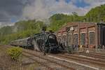 S 3/6 3673 (18 478) während der Museumstage vor einem Pendelzug im Eisenbahnmuseum Bochum  (21.04.2024)