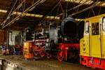 38 2267 (P8) im Lokschuppen im Eisenbahnmuseum Bochum Dahlhausen, September 2024.