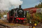 38 2267 (P8) im Eisenbahnmuseum Bochum Dahlhausen, Oktober 2024.