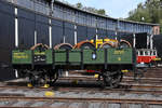 Ein offener Güterwagen Typ Ow, Baujahr 1876 Mitte September 2018 im Eisenbahnmuseum Bochum.