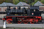 Die 146 BLE wurde im Jahre 1941 von Henschel gebaut und befindet sich heute im Eisenbahnmuseum Bochum-Dahlhausen. (September 2018)