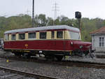 Das hauseigene Schweineschäuzchen Anfang Mai 2017 im Eisenbahnmuseum Bochum.