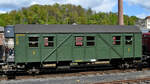 Essen 304 134 ist ein Behelfspersonenwagen der Kriegsbauart, Typ MCi-43 aus dem Jahr 1943. (Eisenbahnmuseum Bochum, April 2024)