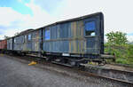 Dieser pflegebedürftige Gepäckwagen der Gattung Pw4 Pr16  Frankfurt 4038  wurde 1922 bei Linke-Hofmann-Busch (LHB) gebaut und war Mitte April 2024 auf dem Freigelände des Bochumer Eisenbahnmuseums anzutreffen.