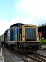 Die 1963 bei MaK gebaute Diesellokomotive 212 039-2 zog Mitte April 2024 den Pendelzug zwischen dem Hauptbahnhof Bochum und dem Bochumer Eisenbahnmuseum, welcher anlässlich der Museumstage