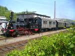 Preuische Tenderlok im Pendelverkehr whrend der Jubilums-Museumstage vom 28.