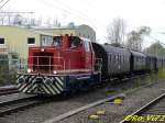 Lok  Max  (Bahnen der Stadt Monheim) im Pendelverkehr bei den Museumstagen April 2008 d.