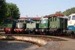 E 04 11, E 44 143, E 94 080, E 18 31, E 32 27 und 140 423 beim Museumstag am 20.09.2008 im Museum in Bochum Dahlhausen