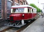 Ein Wismarer Schienenbus im Eisenbahnmuseum Bochum-Dalhausen am 25.