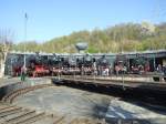 Lokparade bei den Museumstagen 2010 in Bochum Dahlhausen mit:66 002,01 008,053 078,044 377,97 502,95 0028,74 1192