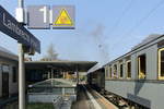 Im Bahnhof Lambrecht (Pfalz) stehender Zug des Kuckucksbähnel 5 am 20.