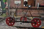 Ein Schienenfahrrad der DR im Eisenbahnmuseum Neustadt/Weinstrasse.