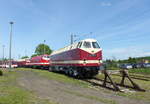 DR 119 199-8 am 01.06.2019 beim Eisenbahnfest im Eisenbahnmuseum Weimar.