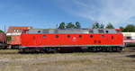 DB Museum 219 084-1 am 01.08.2020 beim Sommerfest im Eisenbahnmuseum Weimar.