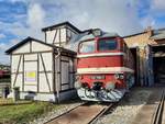 DBM 120 198-7 am 11.10.2020 beim Eisenbahnfest zum Zwiebelmarkt beim TEV Weimar.