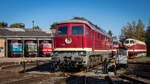 132 293-2 - Weimar 10.10.21 - Eisenbahnfest im TEV Weimar zum Zwiebelmarkt.