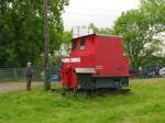 TEV ASF 1 Hilfszuglok (LEW 17606) am 25.05.2013 beim 18. Eisenbahnfest unter dem Motto  DR E-Loktreffen  des Thringer Eisenbahnvereins im ehem. Bw Weimar.