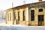 20. Dezember 2004, Freilassing, Lokschuppen, die Bauarbeiten zur Umgestaltung des verlassenen Schuppens zur Außenstelle des Deutschen Museums haben begonnen. Hier wird nach der Fertigstellung das Eingangsbereich sein.