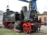 Dampflok 91134 beim Bekohlen im Eisenbahn und Technikmuseum Schwerin am 13.06.2010