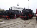 Lokparade mit 89 008 und dem Bubikopf 64 007,am 03.Oktober 2014,im Eisenbahn-und Technikmuseum Schwerin.