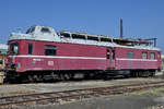 Der Oberleitungsrevisionstriebwagen 708 203-5 Anfang April 2018 im Sächsischen Eisenbahnmuseum Chemnitz-Hilbersdorf.