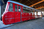 Eine  Ferkeltaxe  Anfang April 2018 im Sächsischen Eisenbahnmuseum Chemnitz-Hilbersdorf.