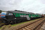 Drei Ludmillas in einer Reihe - 232 704-7, 232 413-5 & 232 173-5 waren Ende September 2020 auf dem Gelände des sächsischen Eisenbahnmuseums in Chemnitz-Hilbersdorf abgestellt.