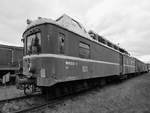 Der Oberleitungsrevisionstriebwagen 708 203-5 war im September 2020 im Sächsischen Eisenbahnmuseum Chemnitz-Hilbersdorf abgestellt.