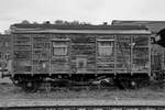 Dieser Wohnwagen war im Sächsischen Eisenbahnmuseum Chemnitz-Hilbersdorf ausgestellt. (September 2020)