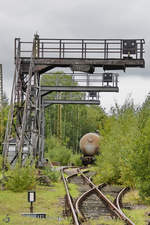 Einige Signalbrücken der ehemaligen Seilablaufanlage in Chemnitz-Hilbersdorf.