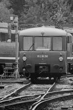 Ferkeltaxe VS 2.08.260 Ende September 2020 auf dem Gelände des sächsischen Eisenbahnmuseums in Chemnitz-Hilbersdorf.