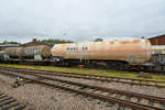 Dieser Zagkks-Kesselwagen (33 80 792 0 592-2) war auf dem Gelände des Sächsischen Eisenbahnmuseum Chemnitz-Hilbersdorf abgestellt.